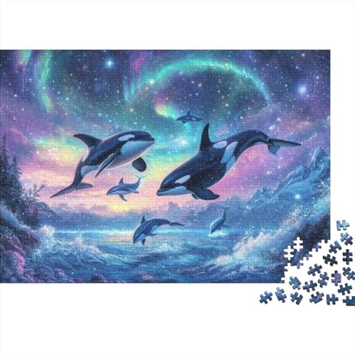 Killer Whale 1000-teilige Puzzles Für Erwachsene Puzzles 1000 Teile Heimdekorationspuzzle 1000 Puzzles Für Erwachsene Für Erwachsene Und Kinder Ab 12 Jahren 1000pcs (75x50cm) von KHHKJBVCE