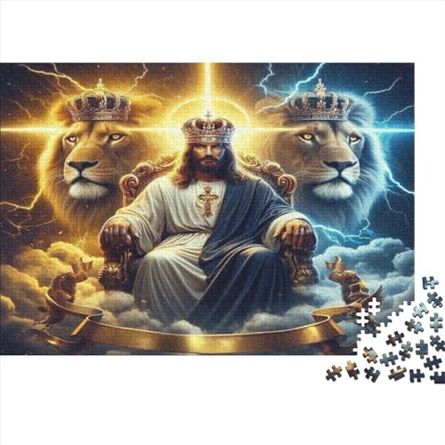 Lion God Lion God Puzzle 500 Teile Puzzle Für Erwachsene Puzzles Für Erwachsene 500 Teile Puzzle 500 Teile Künstlerische Dekorationen Geeignet Für Kinder Ab 12 Jahren 500pcs (52x38cm) von KHHKJBVCE