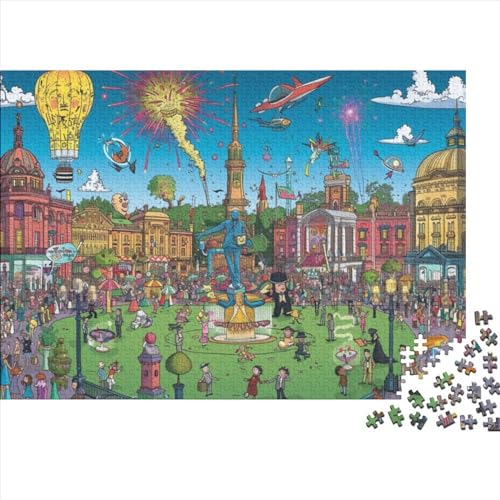 London Square Puzzles Für Erwachsene, 500 Teile, Puzzle Für Erwachsene, Puzzles, 500 Teile, Puzzles, 500 Teile, Heimdekoration, Geeignet Für Kinder Ab 12 Jahren 500pcs (52x38cm) von KHHKJBVCE