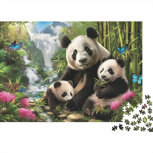 Puzzles 1000 Teile Für Erwachsene Cute Panda 1000-teiliges Puzzle Für Erwachsene, Lernspiele 1000pcs (75x50cm) von KHHKJBVCE
