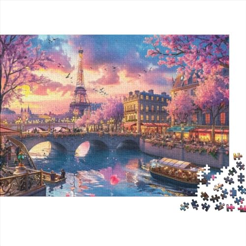 Romantic Eiffel Tower Puzzle Für Erwachsene Puzzle 1000 Teile Künstlerisches Puzzle 1000 Teile Puzzle 1000 Teile Jigsaw Puzzle Family Game Puzzle Geeignet Für Kinder Über 12 Jahre 100 von KHHKJBVCE