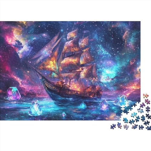 Sailboat 1000-teilige Puzzles Für Erwachsene, 1000-teilige Puzzles Zum Stressabbau, 1000-teilige Puzzles Für Erwachsene Und Kinder Ab 12 Jahren 1000pcs (75x50cm) von KHHKJBVCE