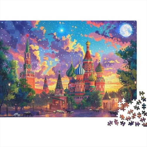 St Basil's Cathedral Moscow (3) Puzzle 1000 Teile Puzzle Für Erwachsene Puzzle 1000 Teile Impossible Puzzle 1000 Puzzles Für Erwachsene Spielzeug Und Spiele 1000pcs (75x50cm) von KHHKJBVCE