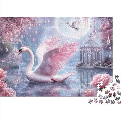Swan 1000-teilige Puzzles Für Erwachsene, 1000-teilige Puzzles Für Die Heimdekoration, 1000-teilige Puzzles Für Erwachsene Und Kinder Ab 12 Jahren 1000pcs (75x50cm) von KHHKJBVCE