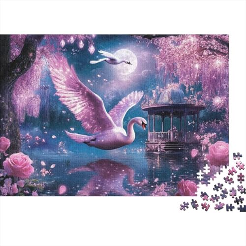 Swan 1000-teilige Puzzles Für Erwachsene, 1000-teilige Puzzles Für Die Heimdekoration, 1000-teilige Puzzles Für Erwachsene Und Kinder Ab 12 Jahren 1000pcs (75x50cm) von KHHKJBVCE