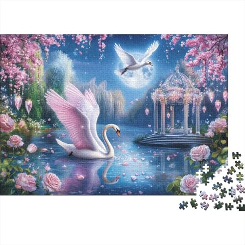 Swan 1000-teilige Puzzles Für Erwachsene Puzzles 1000 Teile Heimdekorationspuzzle 1000 Puzzles Für Erwachsene Für Erwachsene Und Kinder Ab 12 Jahren 1000pcs (75x50cm) von KHHKJBVCE