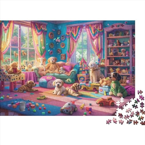 Toy House 1000-teiliges Puzzle Für Erwachsene, Kunstpuzzle, 1000-teiliges Puzzle, 1000 Teile, Heimdekoration, Geeignet Für Kinder Ab 12 Jahren 1000pcs (75x50cm) von KHHKJBVCE