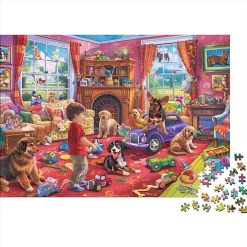 Toy House 300-teiliges Puzzle Für Erwachsene, Kunstpuzzle, 300-teiliges Puzzle, Holzpuzzle, Schwierig Und Herausfordernd, Großes Puzzlespiel, Spielzeug, Geschenk, Geeignet Für Kinder Über 12 Jahre 3 von KHHKJBVCE