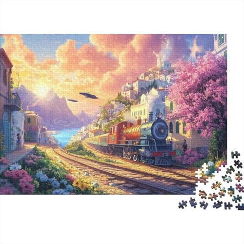 Train 1000 Teile Puzzles Für Erwachsene Puzzles 1000 Teile Impossible Puzzle1000 Teile Puzzles Für Erwachsene Spielzeug Und Spiele 1000pcs (75x50cm) von KHHKJBVCE