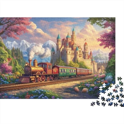 Train Town 1000-teilige Puzzles Für Erwachsene 1000-teilige Puzzles Heimdekorationspuzzle 1000-teilige Puzzles Spielzeug Und Spiele 1000pcs (75x50cm) von KHHKJBVCE