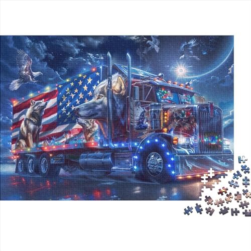 Truck 300-teiliges Puzzle Für Erwachsene, Puzzle Für Erwachsene, 300-teiliges Puzzle, Holzpuzzle, Kinderpuzzle, Geeignet Für Kinder Ab 12 Jahren 300pcs (40x28cm) von KHHKJBVCE