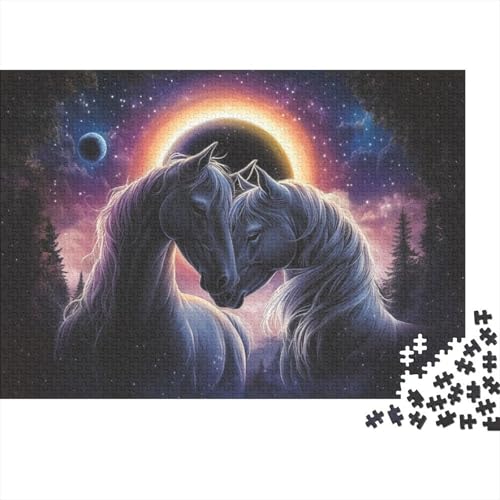 Unicorn 1000-teilige Puzzles Für Erwachsene. 1000-teilige Puzzles Zum Stressabbau. 1000-teilige Puzzles Für Erwachsene. Spielzeug Und Spiele 1000pcs (75x50cm) von KHHKJBVCE