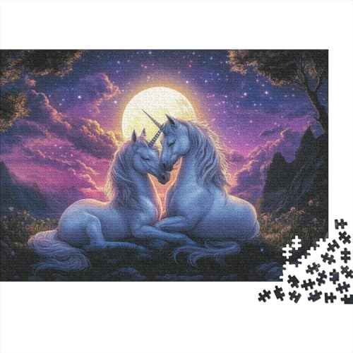 Unicorn 1000-teilige Puzzles Für Erwachsene. Puzzles Mit 1000 Teilen. Lernspiele Für Erwachsene. 1000-teilige Puzzles Für Erwachsene Für Erwachsene Und Kinder Ab 12 Jahren 1000pcs (75x50cm) von KHHKJBVCE