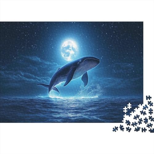 Whale 1000-teilige Puzzles Für Erwachsene. Puzzles Mit 1000 Teilen. Anspruchsvolle Puzzles Für Erwachsene. 1000-teilige Puzzles Für Erwachsene Und Kinder Ab 12 Jahren 1000pcs (75x50cm) von KHHKJBVCE