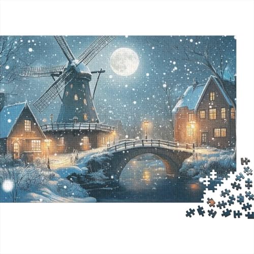 Windmill 1000-teilige Puzzles Für Erwachsene Puzzles 1000 Teile Heimdekorationspuzzle1000 Puzzles Für Erwachsene Spielzeug Und Spiele 1000pcs (75x50cm) von KHHKJBVCE