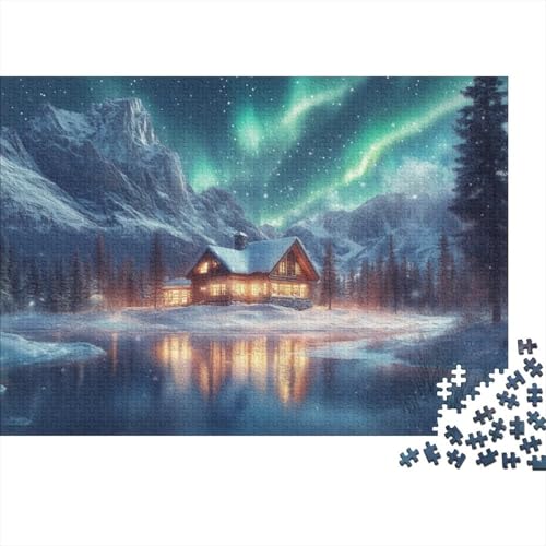 Winter Landscape 1000-teilige Puzzles Für Erwachsene, 1000-teilige Puzzles Zum Stressabbau, 1000-teilige Puzzles, Spielzeug Und Spiele 1000pcs (75x50cm) von KHHKJBVCE