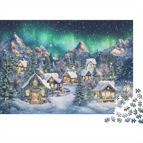 Winter Landscape 1000-teilige Puzzles Für Erwachsene. 1000-teilige Puzzles. Anspruchsvolle Puzzles Für Erwachsene. 1000-teilige Puzzles Für Erwachsene Und Kinder Ab 12 Jahren 1000pcs (75x50cm) von KHHKJBVCE