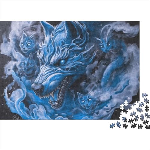 Wolf 1000-teilige Puzzles Für Erwachsene, 1000-teilige Familien-Puzzlespielzeuge, 1000-teilige Puzzles, Spielzeug Und Spiele 1000pcs (75x50cm) von KHHKJBVCE