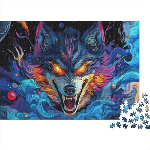 Wolf 1000-teilige Puzzles Für Erwachsene 1000-teilige Puzzles Familienpuzzlespielzeug 1000-teilige Puzzles Spielzeug Und Spiele 1000pcs (75x50cm) von KHHKJBVCE