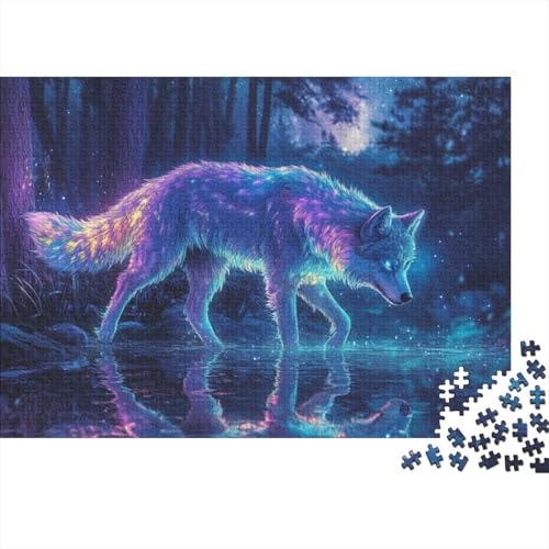 Wolf 1000-teilige Puzzles Für Erwachsene Puzzles 1000 Teile Einzigartige Heimdekoration Und Geschenke 1000 Puzzles Für Erwachsene Für Erwachsene Und Kinder Ab 12 Jahren 1000pcs (75x50cm) von KHHKJBVCE