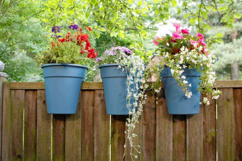 Flowerclip Blumentöpfe, 3er Set, meerblau von KHW