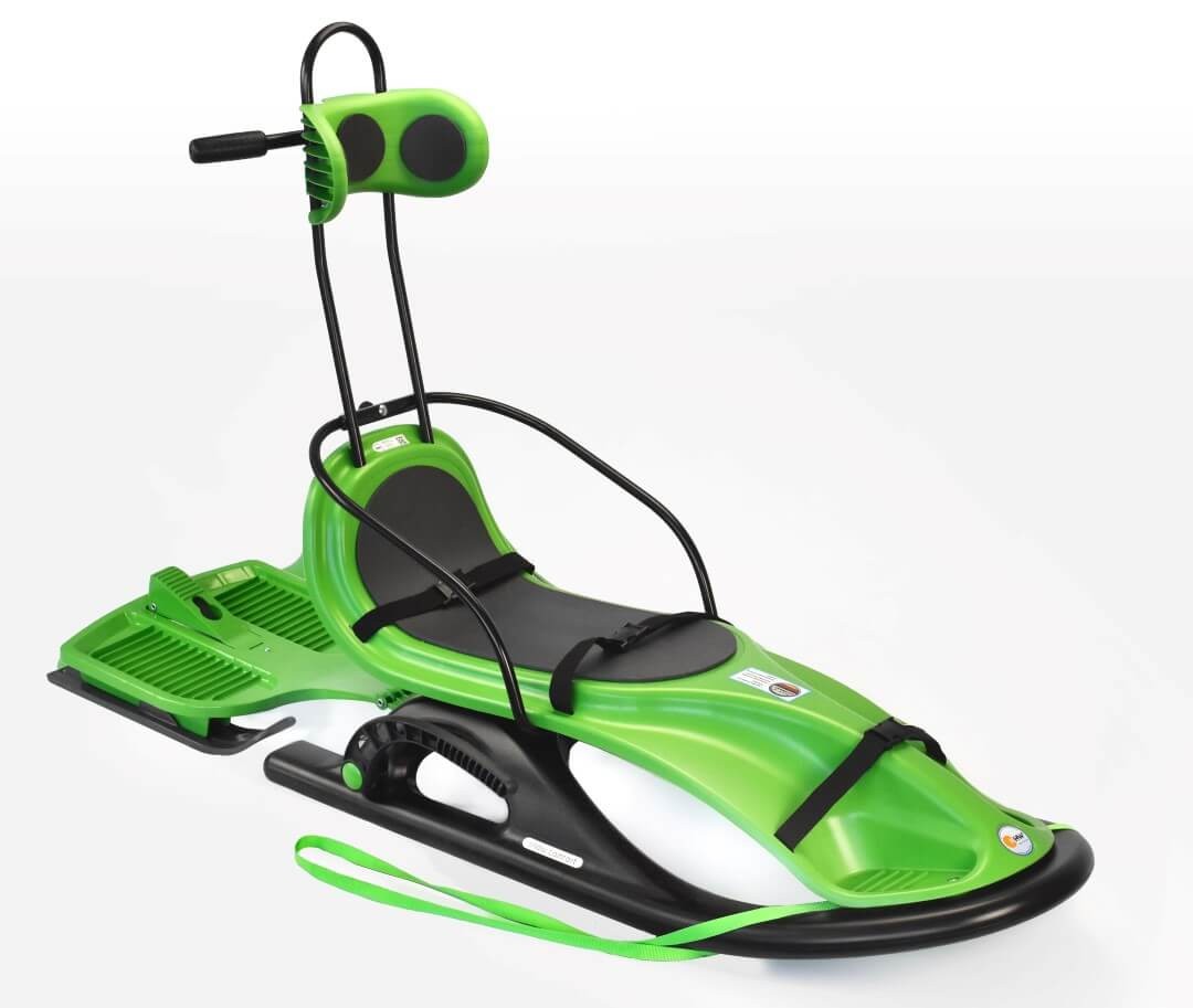 Schlitten Snow Comfort grün - Schneefahrzeug für Personen mit Handicap von KHW