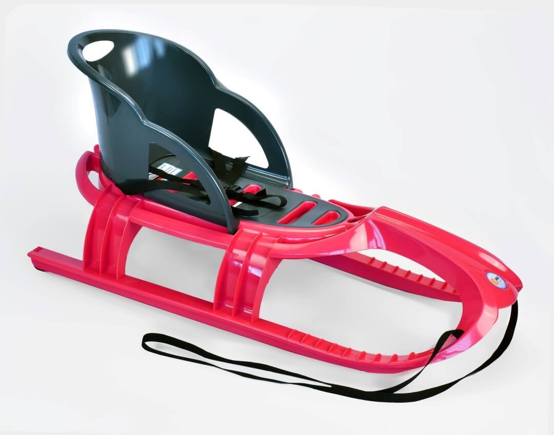 Schlitten Snow Tiger Comfort pink - Rodel, Schneefahrzeug von KHW