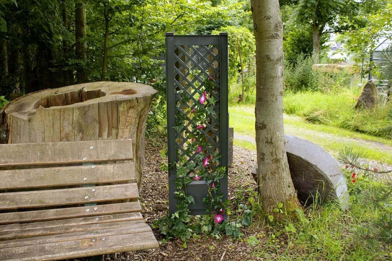 Spalier 43 cm mit Erdspieß, anthrazit Spalier 43 cm mit Erdspieß, anthrazit von KHW