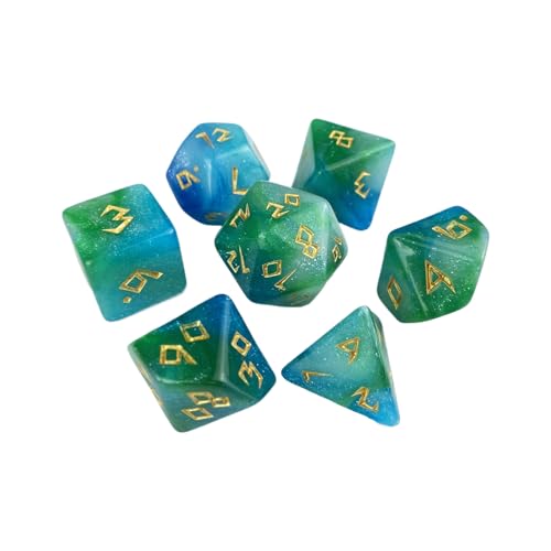 KHZen 7pcs Mehrfarbig Acrylpolyedrale Ersatzrolle Spielen Spiel Dices Tabletop Spielzubehör Dauerte Mehrseitige Acryl Dices Spielvorräte KHZen 7pcs Mehrfarbig Acrylpolyedrale Ersatzrolle Spielen Spiel Dices Tabletop Spielzubehör Dauerte Mehrseitige Acryl Dices Spielvorräte von KHZen