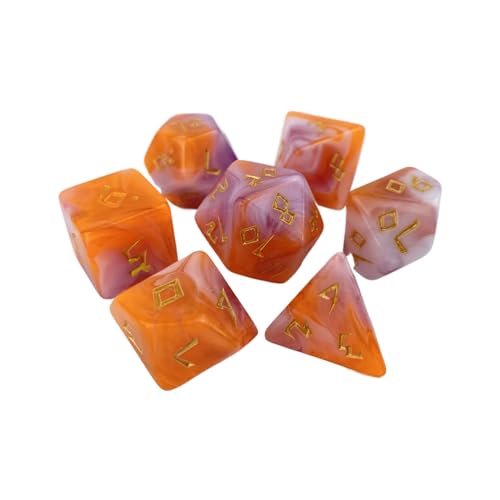 KHZen 7pcs Mehrfarbig Acrylpolyedrale Ersatzrolle Spielen Spiel Dices Tabletop Spielzubehör Dauerte Mehrseitige Acryl Dices Spielvorräte KHZen 7pcs Mehrfarbig Acrylpolyedrale Ersatzrolle Spielen Spiel Dices Tabletop Spielzubehör Dauerte Mehrseitige Acryl Dices Spielvorräte von KHZen