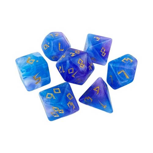 KHZen 7pcs Mehrfarbig Acrylpolyedrale Ersatzrolle Spielen Spiel Dices Tabletop Spielzubehör Dauerte Mehrseitige Acryl Dices Spielvorräte KHZen 7pcs Mehrfarbig Acrylpolyedrale Ersatzrolle Spielen Spiel Dices Tabletop Spielzubehör Dauerte Mehrseitige Acryl Dices Spielvorräte von KHZen