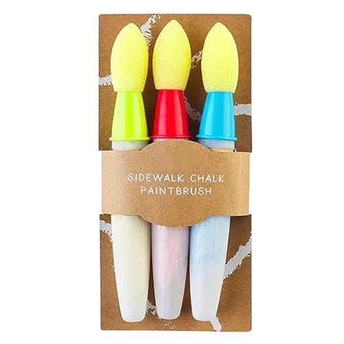 KHZen 3 Pack Sidewalk Chalk Paint Pinsel Nachfüllbar Und Waschbar Für Endlose Kreative Spaß Kreidekunst KHZen 3 Pack Sidewalk Chalk Paint Pinsel Nachfüllbar Und Waschbar Für Endlose Kreative Spaß Kreidekunst von KHZen