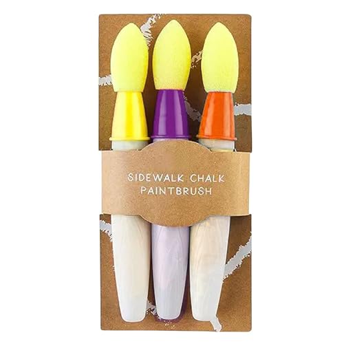 KHZen 3 Pack Sidewalk Chalk Paint Pinsel Nachfüllbar Und Waschbar Für Endlose Kreative Spaß Kreidekunst KHZen 3 Pack Sidewalk Chalk Paint Pinsel Nachfüllbar Und Waschbar Für Endlose Kreative Spaß Kreidekunst von KHZen
