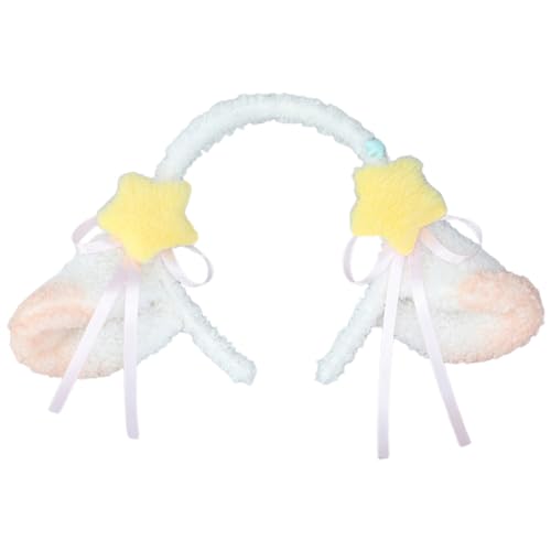 KHZen Cosplay Hairhoop Sheep Ohren Haarband Festival Stirnband Lolitastyle Kostümzubehör Mädchen Weibliche Themenparty Kopfbedeckung KHZen Cosplay Hairhoop Sheep Ohren Haarband Festival Stirnband Lolitastyle Kostümzubehör Mädchen Weibliche Themenparty Kopfbedeckung von KHZen