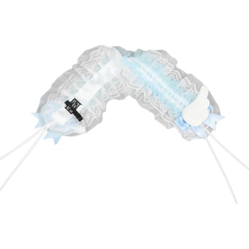 KHZen Flügelmädchen Ruffen Kopfbedeckungsspitze Trim Cosplay Flouncing Headwear Maid Kopfstückbögen Stirnbänder KHZen Flügelmädchen Ruffen Kopfbedeckungsspitze Trim Cosplay Flouncing Headwear Maid Kopfstückbögen Stirnbänder von KHZen