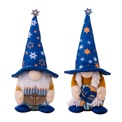 KHZen Hanukkah Feier Gnomes Puppen Plüsch Skandinavische Zwergpuppen Dekore Für Urlaubsausstellung KHZen Hanukkah Feier Gnomes Puppen Plüsch Skandinavische Zwergpuppen Dekore Für Urlaubsausstellung von KHZen