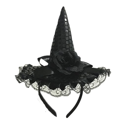 KHZen Party Wizard Hairband Halloween Cosplay Stirnband Hexenhut Haarhoop Erwachsene Teenager Urlaub Family Gathering Head Accessoire von KHZen