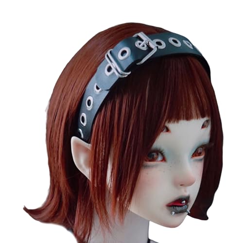 KHZen Teufel Punk Nietstirnband Pu Grommet Hair Accessoire Für Erwachsene Besetzt Nieten Für Partys Nachtclubs KHZen Teufel Punk Nietstirnband Pu Grommet Hair Accessoire Für Erwachsene Besetzt Nieten Für Partys Nachtclubs von KHZen