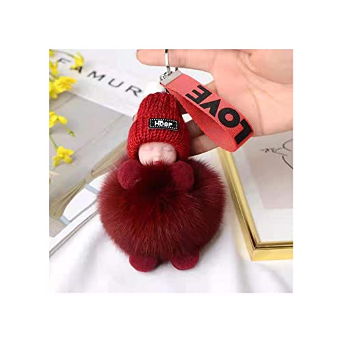 Plüschschlüsselkette Schlafende Baby Handtasche Charme Dekorationen Anhänger Weicher Niedlicher Keyring Clip Für Rucksäcke Telefone Kinder Geschenk von KHZen