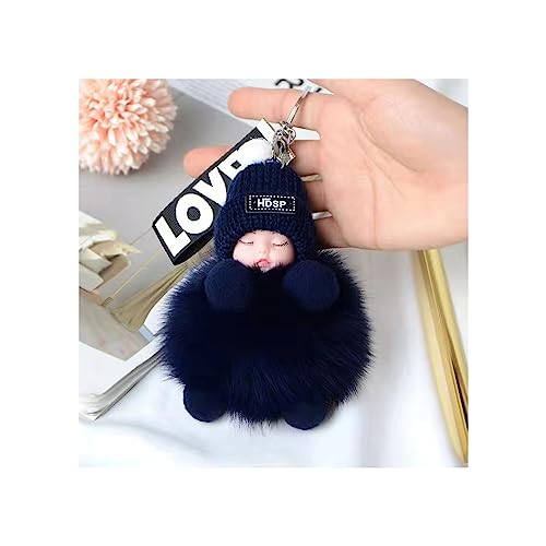 Plüschschlüsselkette Schlafende Baby Handtasche Charme Dekorationen Anhänger Weicher Niedlicher Keyring Clip Für Rucksäcke Telefone Kinder Geschenk von KHZen
