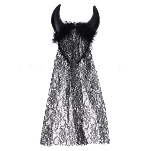 Scary Horn Stirnband Kostüm Cosplay Accessoires Hornkopfschmuck Mit Schwarzer Hornbraut Party Tragen Geschenk Scary Horn Stirnband Kostüm Cosplay Accessoires Hornkopfschmuck Mit Schwarzer Hornbraut Party Tragen Geschenk von KHZen
