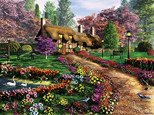 KI Puzzles AZ-02912 Puzzle für Erwachsene, Caplyn Dor Call of The Blue Jay, 68,6 x 50,8 cm, Charming Country Floral Puzzle KI Puzzles AZ-02912 Puzzle für Erwachsene, Caplyn Dor Call of The Blue Jay, 68,6 x 50,8 cm, Charming Country Floral Puzzle von KI PUZZLES