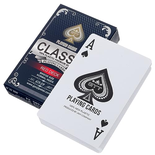 KICHOUSE Pokerkarten-Set Pokerspielzubehör Aus Kunststoff Muster Großpackung Für Pokertische Partys Und Trinkspiele von KICHOUSE