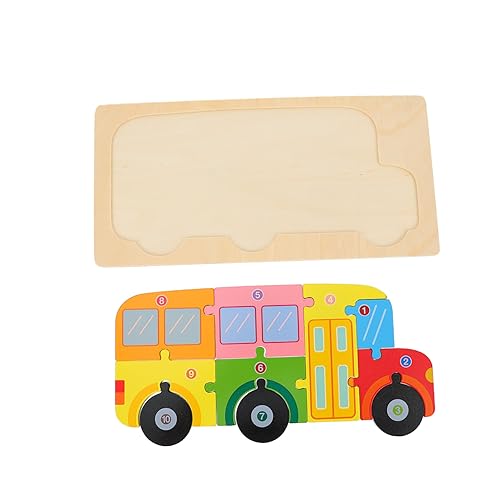 KICHOUSE 1 Satz 3D-dreidimensionales Bausteinspielzeug Kind Puzzle für die frühe Entwicklung Frühe Lernspielzeug Frühpädagogisches Holz KICHOUSE 1 Satz 3D-dreidimensionales Bausteinspielzeug Kind Puzzle für die frühe Entwicklung Frühe Lernspielzeug Frühpädagogisches Holz von KICHOUSE