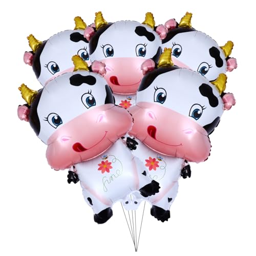 KICHOUSE 1 Satz 5 Stück Kuh aluminium film ballon Ballongas luftballons birthday balloons partydeko einschulung Ochse Alles zum Geburtstag Banner fünf Partyballons Aluminiumfolie Weiß KICHOUSE 1 Satz 5 Stück Kuh aluminium film ballon Ballongas luftballons birthday balloons partydeko einschulung Ochse Alles zum Geburtstag Banner fünf Partyballons Aluminiumfolie Weiß von KICHOUSE