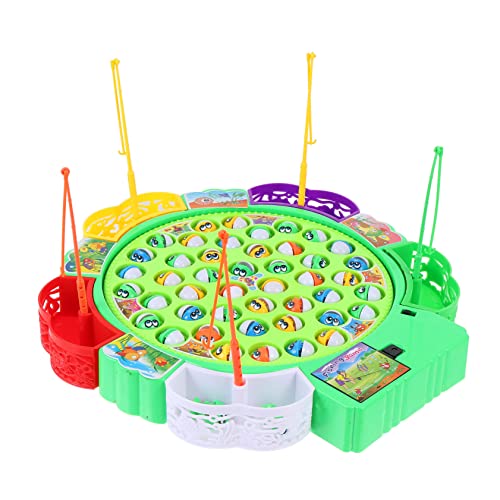KICHOUSE 1 Satz Angelrolle Lustiges Angelspiel Lustiges Interaktives Eltern-Kind-lernspielzeug Rotierendes Angelspielzeug Interaktives Familienspielzeug Colorful Plastik von KICHOUSE