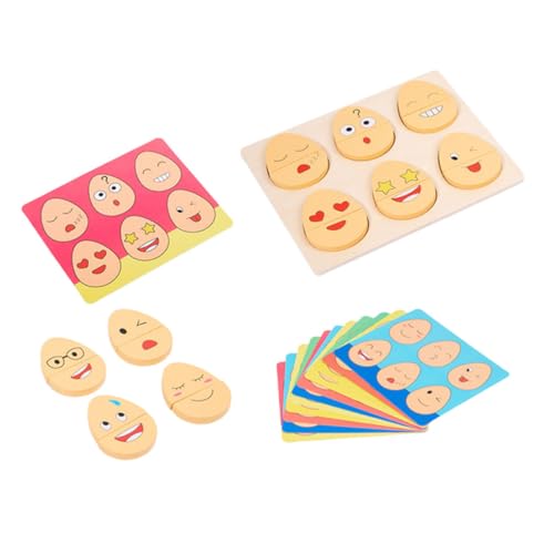 KICHOUSE 1 Satz Ausdruckspassendes Bildungspädagogikspielzeug Puzzlespielzeug Für Ausdrucks-Puzzle-bausteine-Spiel Lustiges Kindererziehung Holz KICHOUSE 1 Satz Ausdruckspassendes Bildungspädagogikspielzeug Puzzlespielzeug Für Ausdrucks-Puzzle-bausteine-Spiel Lustiges Kindererziehung Holz von KICHOUSE