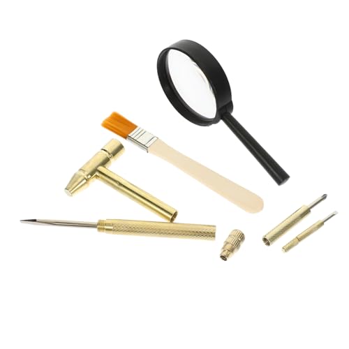 KICHOUSE 1 Satz Ausgrabungswerkzeug Set Teiliges Handwerkszeug für Hammer Pinsel und Meißel Kreatives Intelligenz und Motorischen Fähigkeiten für Diy Ausgrabungen und Fossiliensuche KICHOUSE 1 Satz Ausgrabungswerkzeug Set Teiliges Handwerkszeug für Hammer Pinsel und Meißel Kreatives Intelligenz und Motorischen Fähigkeiten für Diy Ausgrabungen und Fossiliensuche von KICHOUSE