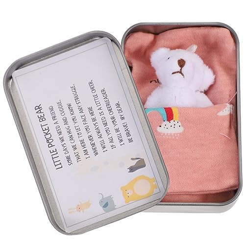 KICHOUSE 1 Satz Bärenverzierung süße Kuscheltiere Minibären Bär Plüsch Plüschtier süße Mini-Sachen ausgestopfter Bär Stofftiere für Babys Mini-Stoffbären Plüschbär Eisen von KICHOUSE