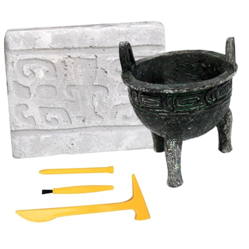 KICHOUSE 1 Satz Bronzespielzeug Grabungsset für Mädchen Archäologisches Grabspielzeug Werkzeugset für Grabspielzeug für Kinderarchäologiespielzeug Kupfer von KICHOUSE